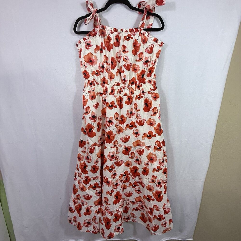 NEW Matilda Jane Enchanted Garden Summer Siesta Poppy Maxi Dress Size L Preppy